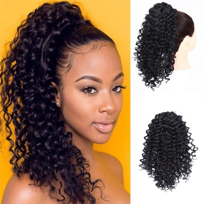 【Curly Glamour】Drawstring Corn Perm Ponytail CJ580 - Instantly Elevate Your Style with Voluptuous Small Curls