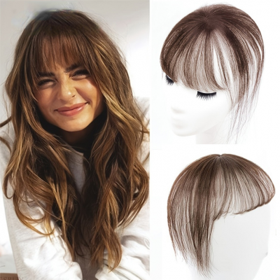 【Fringe Focus】20cm Full Bangs Extension AL12 - Frame Your Face with Bold, Modern Layers & Eye-Catching Definition