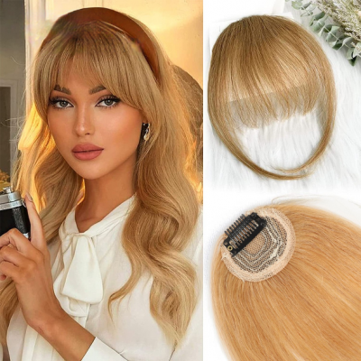 【Premium Quality】Human Hair Bangs - 15cm LH69, Natural Look, Easy Styling for Any Hairstyle