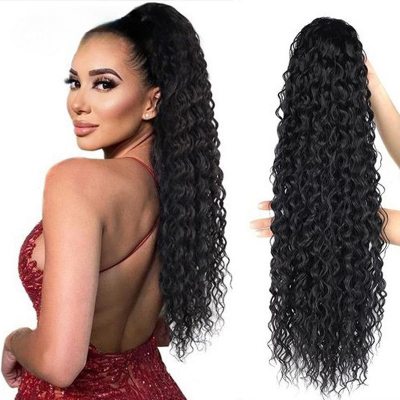 【Captivating Curl Magic】African Wig Ponytail 60cm SW235 - Dazzle with Effortless, Voluminous Sleek Waves, Ensuring a Mesmerizing, Head-Turning Transformation Now