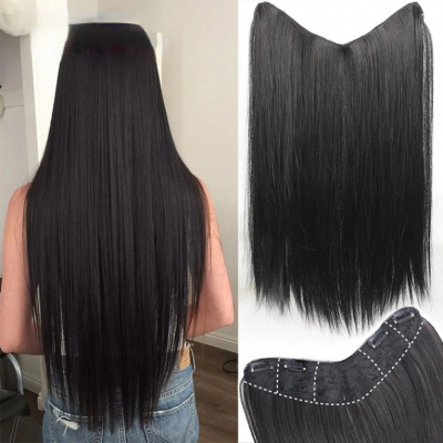 Long Straight Hairpiece 2 Pieces Set V600A