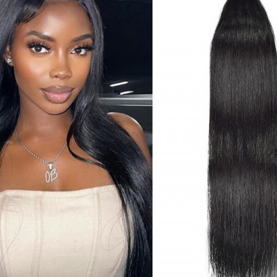 Human Hair Tape Hair Invisible Hair Extensions Tape In Hair Straight 