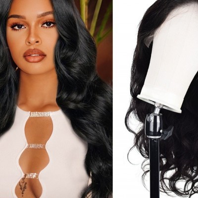 Human Wig Front Lace Glueless Hair Body Wave