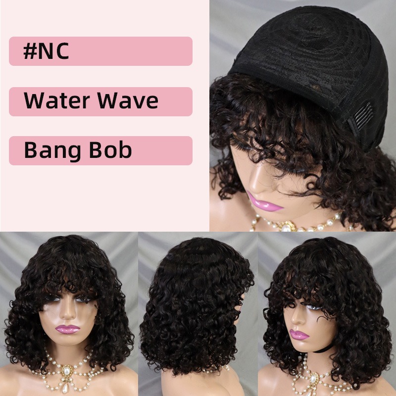 Human Hair Bang BOB Wigs