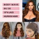 Yinraohair 13x4 Closure Body Wave Front Lace Mid Part Mdium Wig 100% Human Hair 200% Density