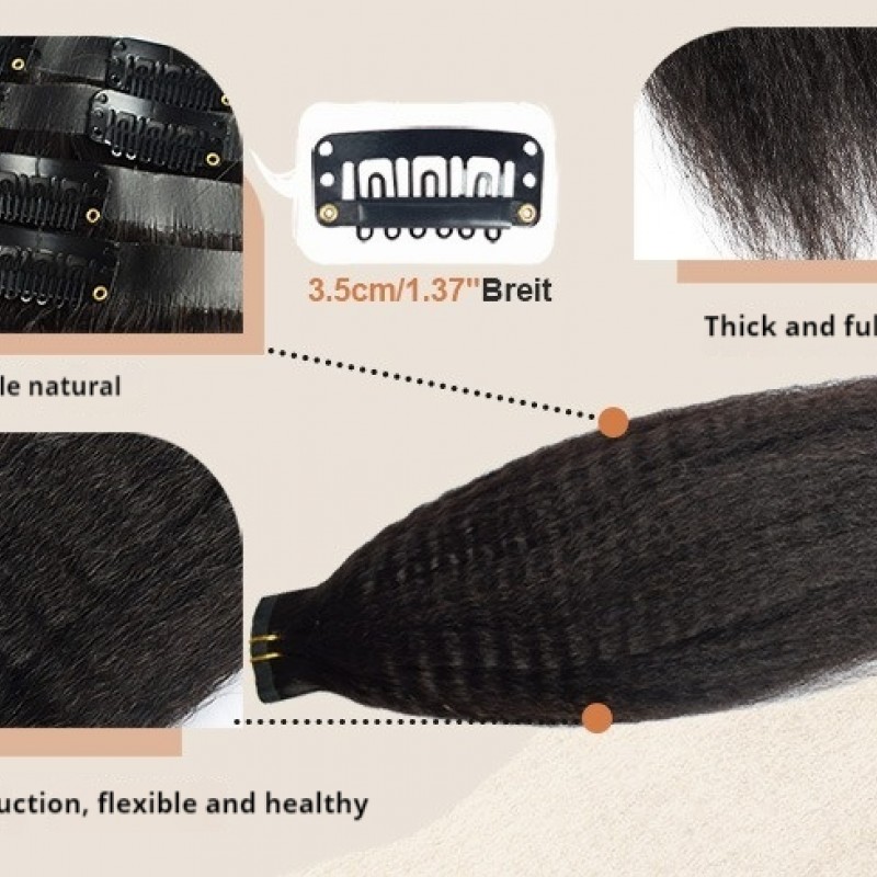 100% Remy Human Hair Clip-in Extensions