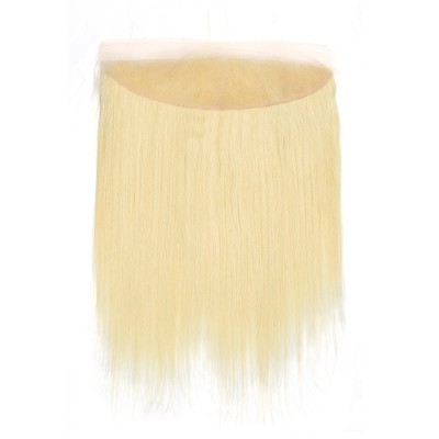 【Ultra-Clear HD】Virgin Human Hair Straight 613 Blonde Closure - 13x4 Swiss Lace, Invisible Parting & Seamless Density