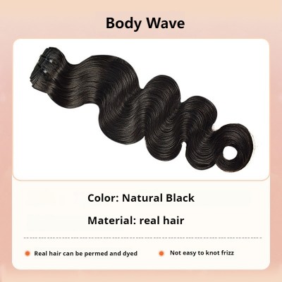 Unlock Effortless Elegance with Natural Black Body Wavy Human Hair Bundle