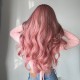 Synthetic Wig Pink Wig Long Curly Hair Fahionable Ready to Go