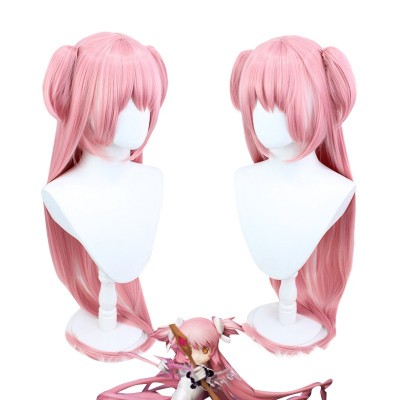 Puella Magi Madoka Magica Kaname Madoka Cosplay Wigs Pink Long Hair 120CM