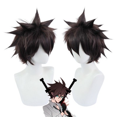 【Aotu World X-Factor】AM-X Sawada Cosplay Wig - Capture Character Authenticity with 38cm Brown Short Hair, Perfect for Anime Fans & Cosplay Enthusiasts