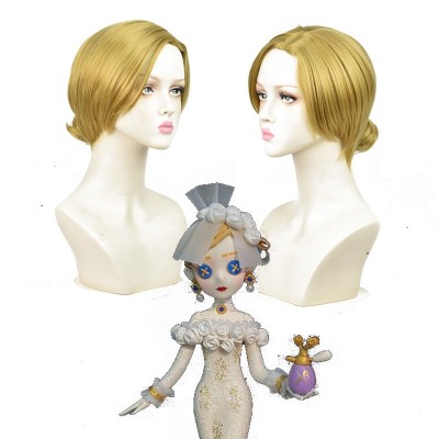 Identity V Perfumer Yellow Short Wig - 30cm Bright Yellow, Perfect Character Performance, Instant Scent Magician Transformation, Immersive Anime Experience, Showcase Unique Personality