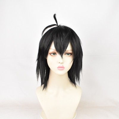 【Assassin's Elegance】Wu Liushi Wig - Master Stealth with 35cm Sleek Black Cut, Perfect for Intriguing Cosplay & Silent Shadows
