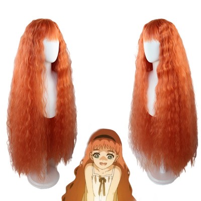 Strange Egg Tales Fureel Cosplay Wigs Orange Long Hair 120CM