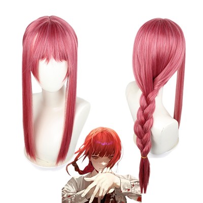 Saw Maggie Cosplay  Wigs Pink Long Hair 70CM