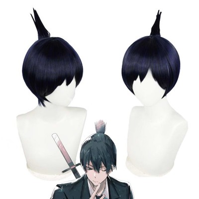 【Hayakawa's Precision】Aki Cosplay Wig 30CM - Channel Chain Saw Man's Focused Fighter with Authentic Black Short Hair, Perfect for Immersive Fan Experiences