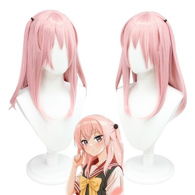 【Sayo's Serenade】Kanzaki Cosplay Wig - Delicate Light Pink, 50CM Luxe Locks for Lovestruck Doll Transformation