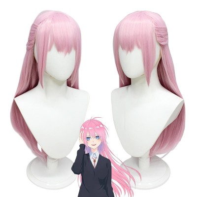 【Shizumu Seduction】68cm Pink Long Hair Cosplay Wig, My Girlfriend is Shobitch's Sweet Siren, Capturing Hearts in Every Glimpse