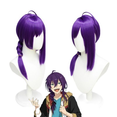 Idol Fantasy Festival Matsuri Rese Purple Long Wig - 60cm Dreamy Purple, Perfect Character Reenactment, Instant Mysterious Idol Transformation, Immersive Anime Experience, Emit Alluring Charm