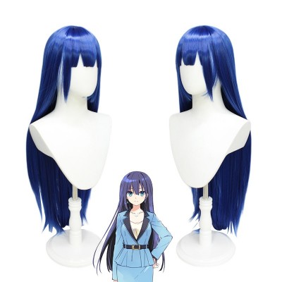 【Mystic Elegance】Yugiri Ayano Cosplay Wig - Rich Dark Purple, 90CM Enchanting Length for Stunning Contract Kiss