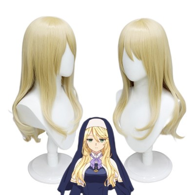 Contract Kiss Sharon Holigreel Cosplay Wigs Blonde Long Hair 65CM