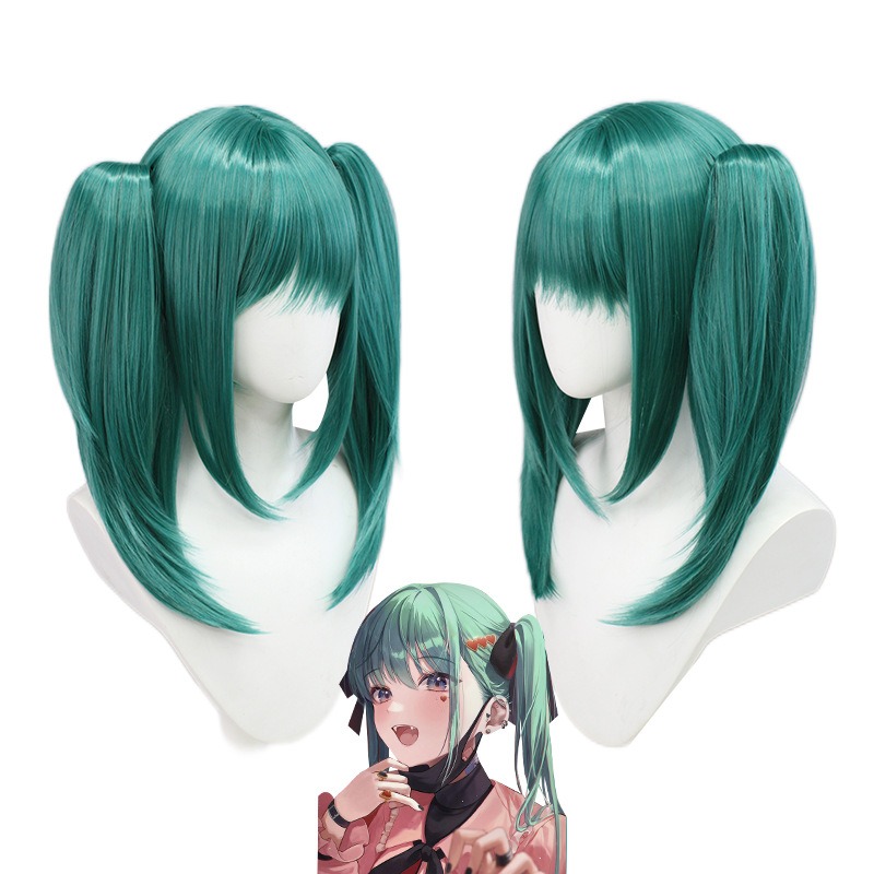 Hatsune Miku vampire Cosplay Wigs Green Short Hair 50CM