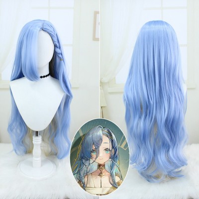 【Time-Travel Glam】Back to '99 Wig - Unleash Your Past with 95cm Lush Blue Tresses, Ideal for Captivating Cosplay & Retro Revival Looks