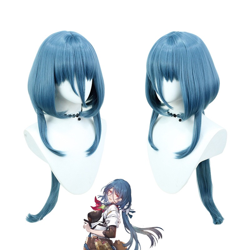 Stellar Railways |Natasha  Azure Elegance Long Cosplay Wig 80cm