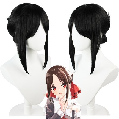 Kaguya-sama Love is War Kaguya Shinomiya Cosplay Wigs Black Short Hair 40CM