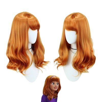 Scoob Daphne Cosplay Wig Orange Hair 52CM