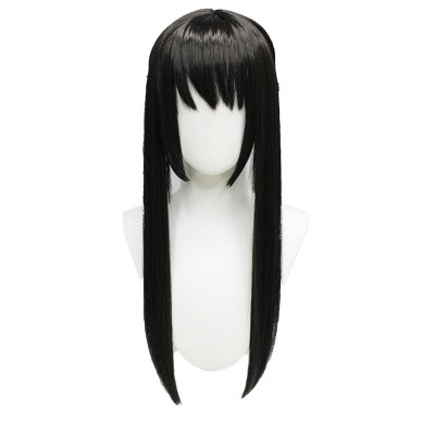 Spy x Family Yor Brynley, the Thorn Princess of Urufuji Cosplay Wig Black Brown Long Straight Wig 60CM Elegant Length, Authentic Shade, and Smooth Strands for a Graceful, Assassin-Worthy Hairstyle