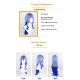 Genshin Impact |Ganyu Cosplay Wig Blue Gradient Long Hair 80cm