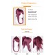 League of Legends K/DA Akali COS Wig Explosive Flipped Ponytail