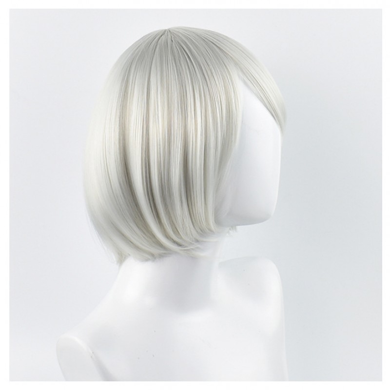 NieR: Automata 9S COS Wig Silver Gray Short Hair