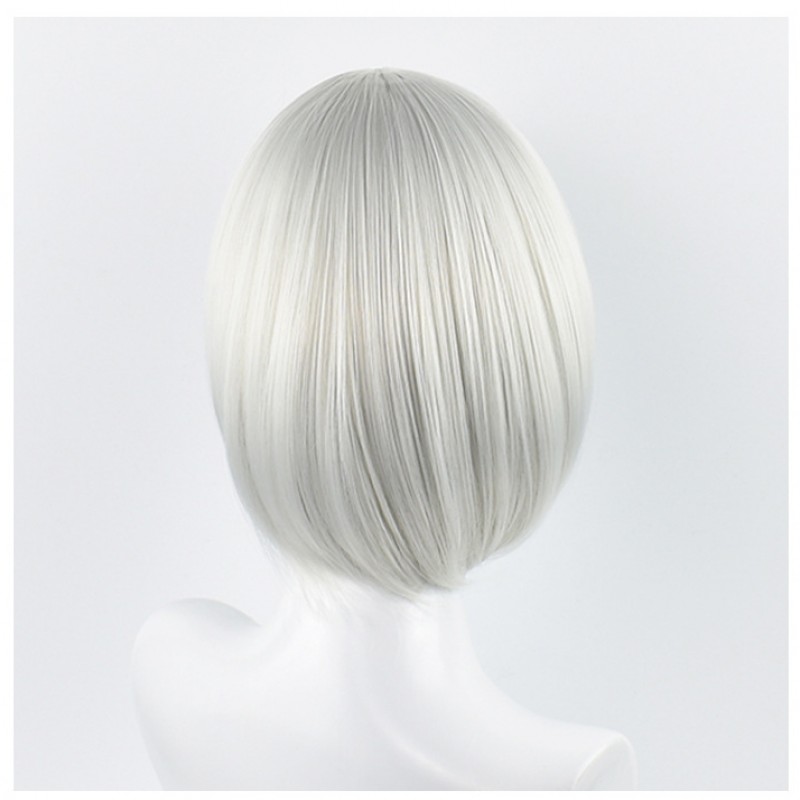 NieR: Automata 9S COS Wig Silver Gray Short Hair