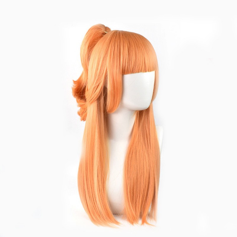 Arena of Valor Gongsun Li Cosplay Wig Pink Long Wig with Cap Anime Wigs for Women 60CM