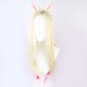 League of Legends Ahri1 Cosplay Wig Blonde and Pink Long Wig with Cap Anime Wigs for Female 80CM