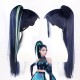 League of Legends Rakan, the Charmer Cosplay Wig Dark Blue Long Wig with Cap Anime Wigs for Women 80CM