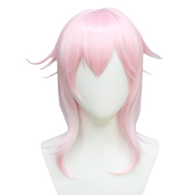 【Feline Froth】Diona Genshin Impact Cosplay Wig - Craft Tales with Playful Pink, 50CM Soft Shag & Comfy Cap