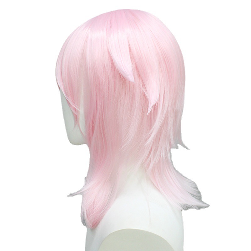 Genshin Impact Diona Cosplay Wig Pink Short Wig with Cap Anime Wigs 50CM