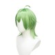Genshin Impact Klee Cosplay Wig Green Short Wig with Cap Anime Wigs for Adults 55CM