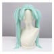 Cyberpunk Edgerunners Rebecca Green Twin Tails COS Wig 80cm
