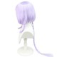 Genshin Impact Qiqi Cosplay Wig Purple Long Wig with Cap Anime Wigs for Adults 95CM