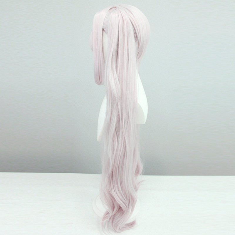 Victory Goddess Alice Nicky Cosplay Wig Light Pink Long Wig with Cap Anime Wigs 95CM