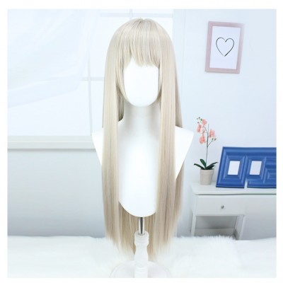 Victory Goddess Nicky Serpent Cosplay Gold Long Wig - Adult 90cm, with Comfort Cap, Perfect Anime Replica, Dazzling Golden Locks, Transform into a Goddess of Triumph, Confidence Unleashed