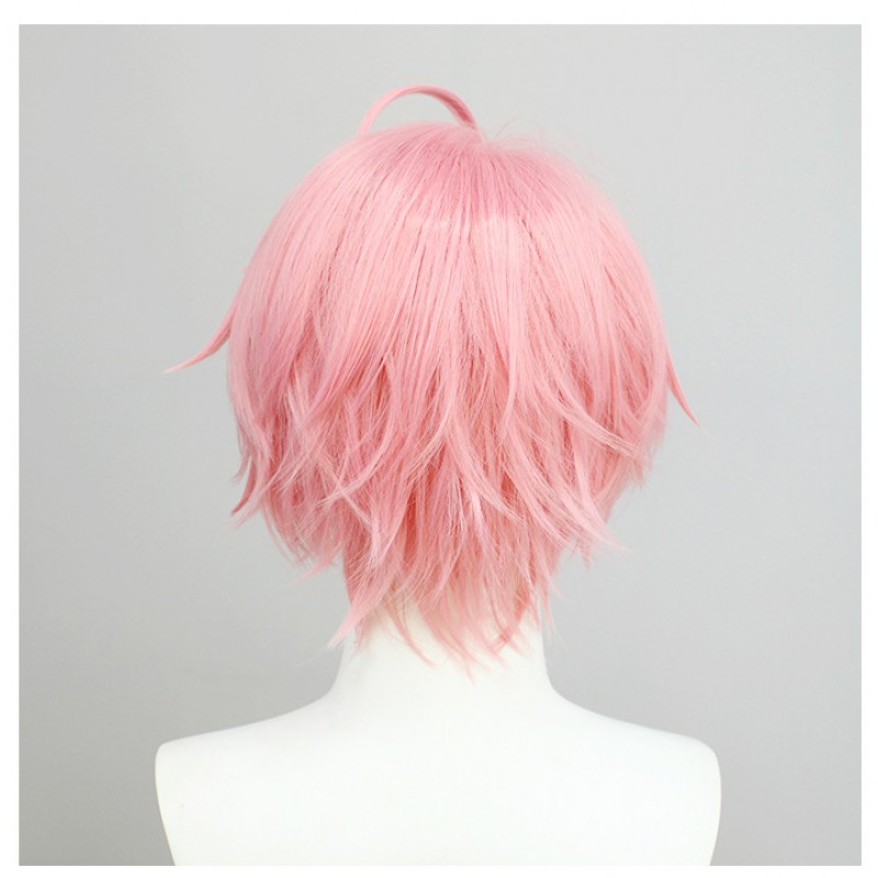 New World Carnival |Est Cosplay Wig Warm Pink Boyish Style Cosplay Wig 30cm