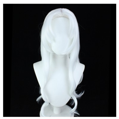 【Arena of Valor Elegance】Diaochan Cosplay Wig - Radiate Beauty with 80cm Snowy White Long Hair, Premium Cap Included for a Seamless Adult Cosplay Transformation