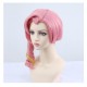 Genshin Impact ChildeTartaglia Cosplay Wig Pink Short Wig with Cap Anime Wigs With Curly 43CM