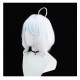 Genshin Impact Venti Fischl Cosplay Wig Silver Short Wig with Cap Anime Wigs for Adults 40CM
