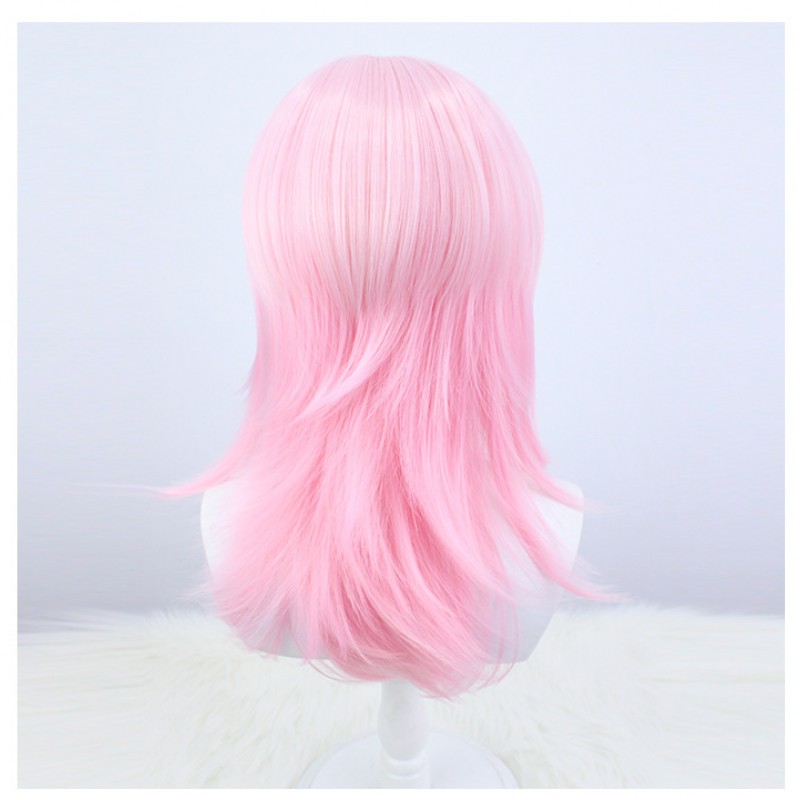 Honkai Impact 3rd March 7th Cosplay Wig Pink Short Wig with Cap Anime Wigs for Adults 52CM